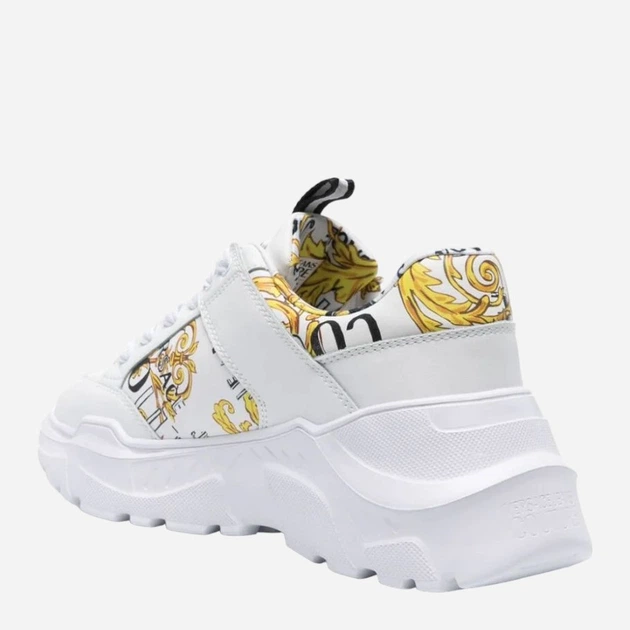 Sneakersy męskie na grubej podeszwie Versace jeans vjc76ya3sc2zpa52g03 44 Białe (8052019604481) - obraz 3
