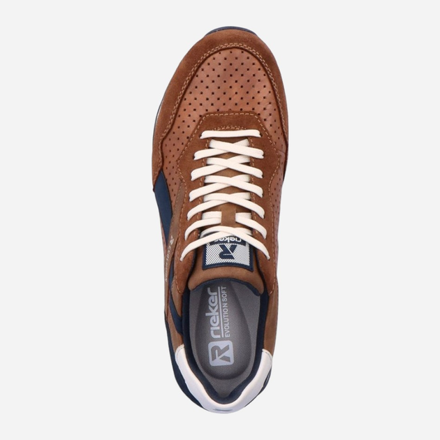 Buty sportowe męskie RIEKER revu0302-24 44 Brązowe (4060596692948) - obraz 6