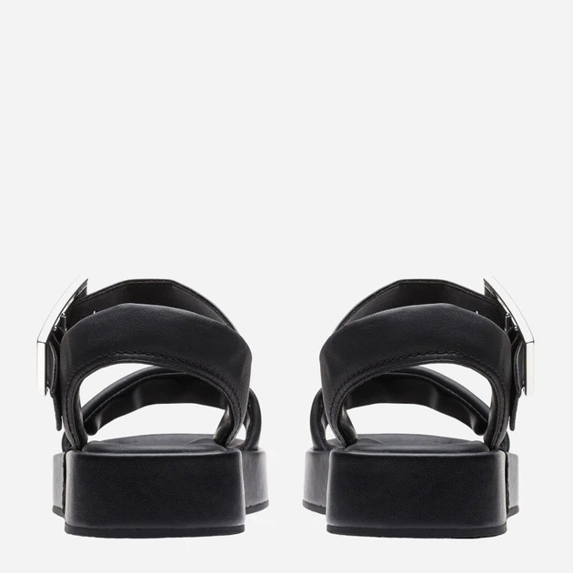 Sandały damskie skórzane na platformie Clarks cla26176257 38 Czarne (5063090663697) - obraz 4