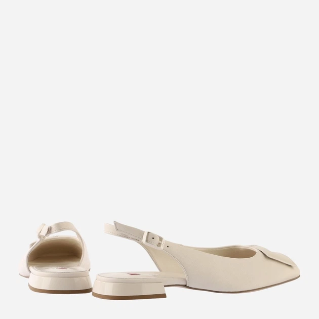 Baleriny damskie skórzane Hogl hog7101120-1200 40 Mleczne (9010849067875) - obraz 3