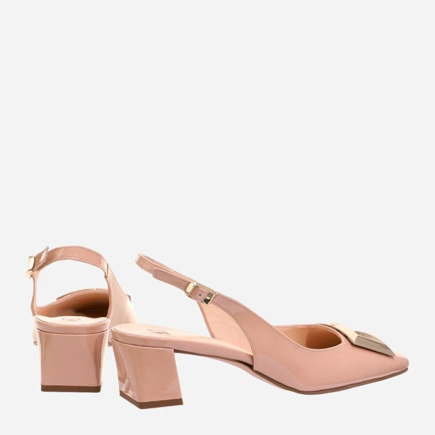 Sandały damskie na słupku skórzane Hogl hog7104124-1800 40 Beżowe (9010849087156) - obraz 3