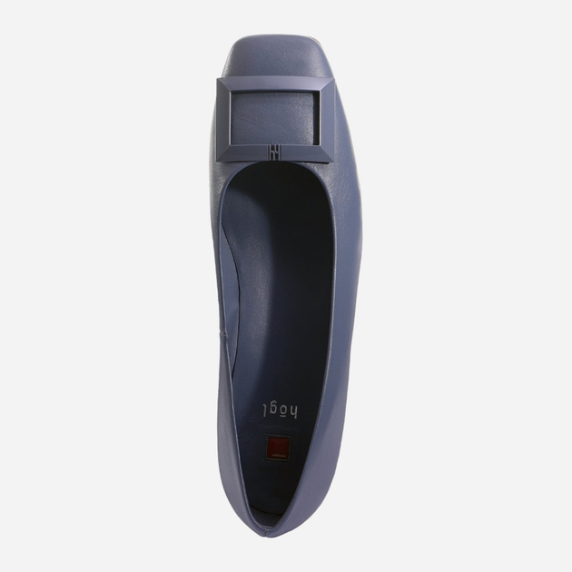 Baleriny damskie skórzane Hogl hog7101020-3400 37 Niebieskie (9010849067349) - obraz 4