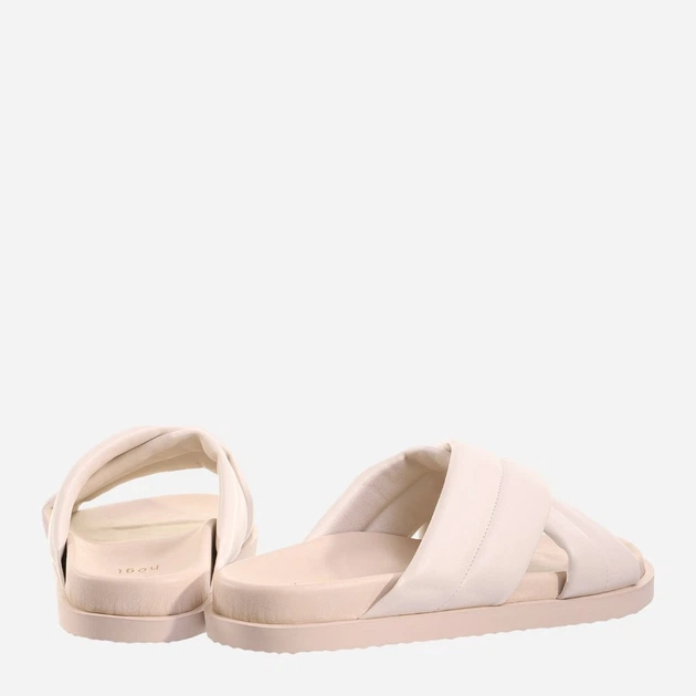 Klapki damskie skórzane Hogl hog7100820-1200 40 Kremowe (9010849066724) - obraz 3