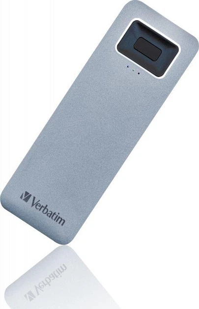 SSD накопичувач Verbatim Executive Fingerprint Secure 1 TB Grey (53657) - Фото 2 SSD накопичувач Verbatim Executive Fingerprint Secure 1 TB Grey (53657) - изображение 2