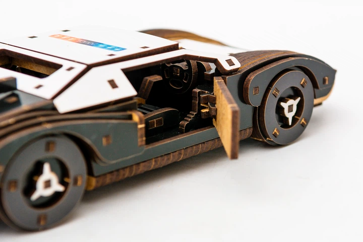 Дерев’яний 3D конструктор PuzzleOK "Fast car Gt" - Фото 3 Дерев’яний 3D конструктор PuzzleOK "Fast car Gt" - изображение 3