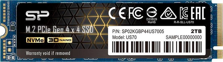 SSD накопичувач Silicon Power PU44US70 2 TB (SP02KGBP44US7005) - Фото 1 SSD накопичувач Silicon Power PU44US70 2 TB (SP02KGBP44US7005) - изображение 1