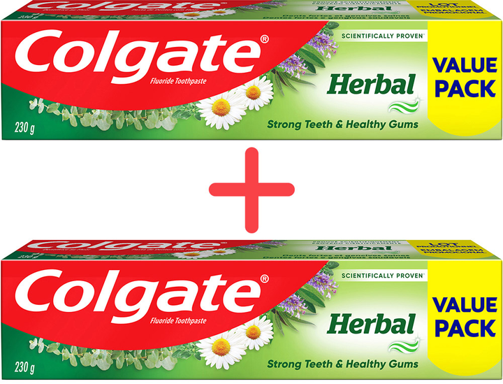 Упаковка зубной пасты Colgate Лечебные травы 150 мл х 2 шт ...