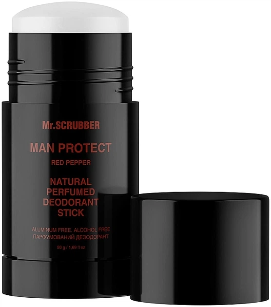 Парфумований дезодорант "Червоний перець" - Mr.Scrubber Man Protect Red Pepper Natural Perfumed Deodorant Stick 50g (1352499-10350362) - Фото 2 Парфумований дезодорант "Червоний перець" - Mr.Scrubber Man Protect Red Pepper Natural Perfumed Deodorant Stick 50g (1352499-10350362) - изображение 2