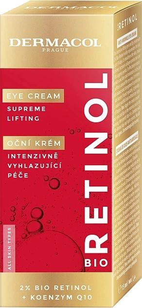 Крем для глаз с ретинолом - Dermacol Bio Retinol Eye Cream 15ml (1271526-141282) - Фото 2 Крем для глаз с ретинолом - Dermacol Bio Retinol Eye Cream 15ml (1271526-141282) - изображение 2