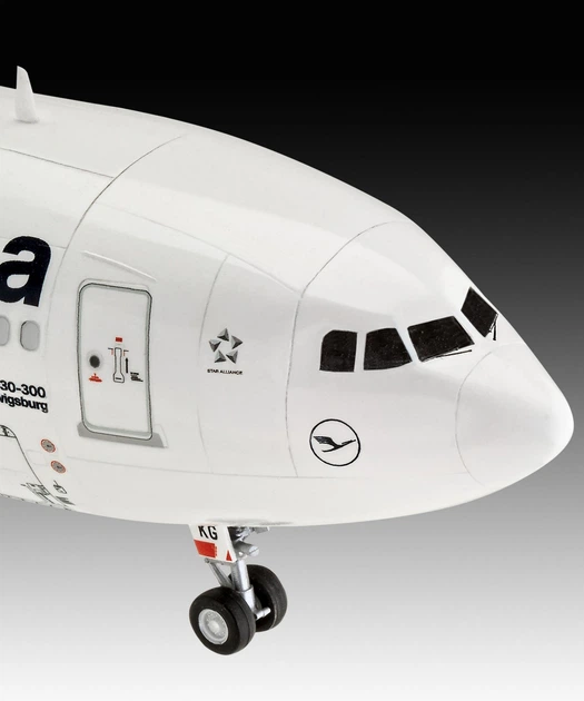 Збірна модель Revell Літак Airbus A330-300 Lufthansa рівень 4 масштаб 1:144 (RVL-03816) - зображення 3