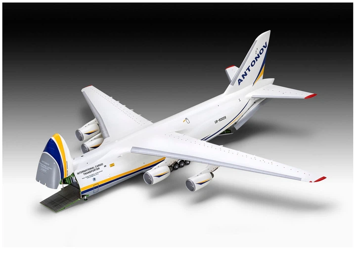 Збірна модель Revell Вантажний літак АН-124 Руслан рівень 5 масштаб 1:144 (RVL-03807) - зображення 4
