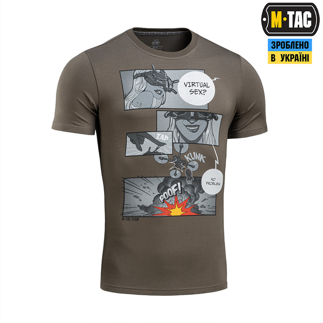 Футболка M-Tac Comics Drone Girl Dark Olive 3XL - изображение 2