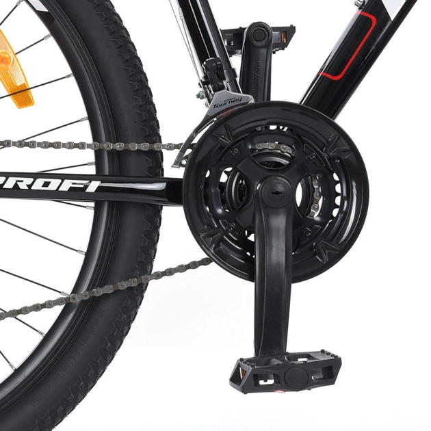 Велосипед "EVEREST" PROF1 G275EVEREST A275.127,5 д. Алюм.рама 19", SHIMANO 21SP, алюм.DB, CS TZ500, черный - изображение 15