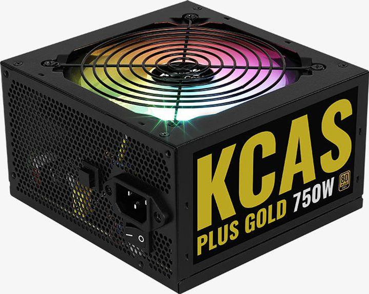 Блок живлення AeroCool KCAS Plus Gold 750W (AEROPGSKCAS+RGB750-G) - изображение 1