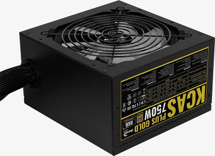 Блок живлення AeroCool KCAS Plus Gold 750W (AEROPGSKCAS+RGB750-G) - изображение 6