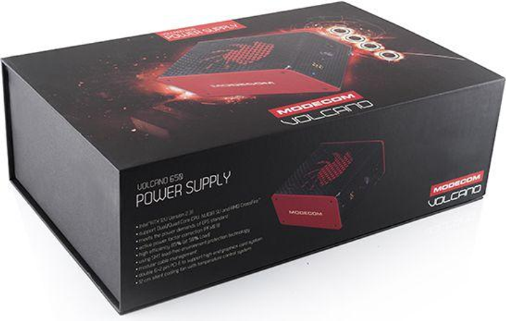 Блок живлення Modecom Volcano 650W (ZAS-MC85-SM-650-ATX-VOLCANO) - изображение 2