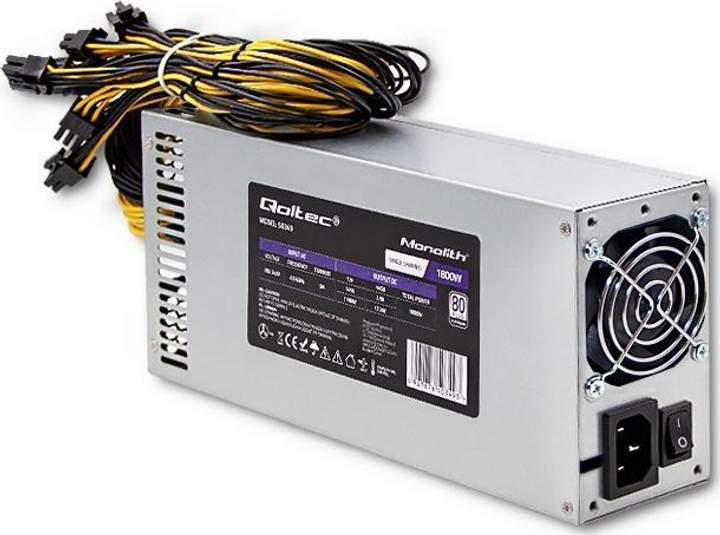 Блок живлення Qoltec Gaming Miner PCI-E 1800W (50349) - изображение 1
