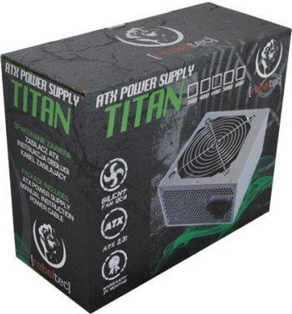 Блок живлення Rebeltec Titan 450W (RBLZAS00003) - изображение 2