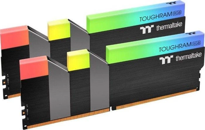 Пам'ять для настільних комп'ютерів Thermaltake 16 GB (2x8GB) DDR4 3200 MHz TOUGHRAM Black RGB (R009D408GX2-3200C16A) - изображение 3