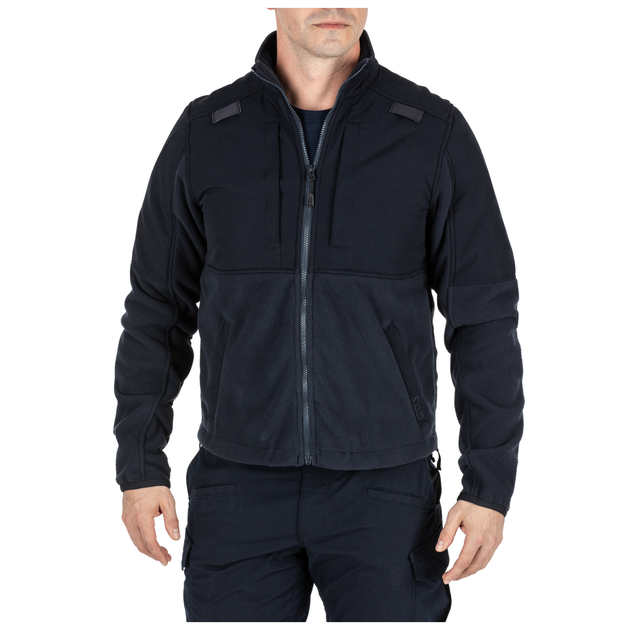 Куртка тактична флісова 5.11 Tactical Fleece 2.0 L Dark Navy - зображення 2