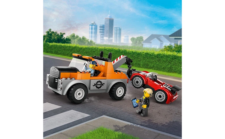 Конструктор LEGO Евакуатор і ремонт спортивних авто 101 деталей (60435) - изображение 6