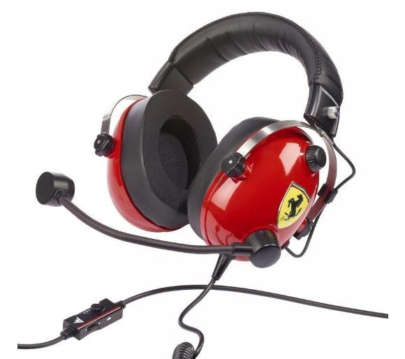 Навушники з мікрофоном ThrustMaster T.Racing Scuderia Ferrari Edition - Фото 1 Навушники з мікрофоном ThrustMaster T.Racing Scuderia Ferrari Edition - изображение 1