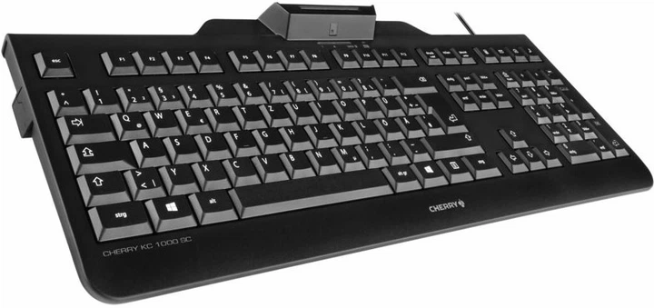 Klawiatura przewodowa Cherry KC 1000 SC USB Black (JK-A0100DE-2) - Zdjęcie 3 Klawiatura przewodowa Cherry KC 1000 SC USB Black (JK-A0100DE-2) - obraz 3