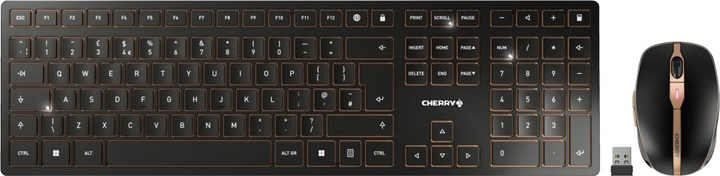 Комплект бездротовий Cherry DW 9100 Slim Wireless Black (JD-9100GB-2) - зображення 1