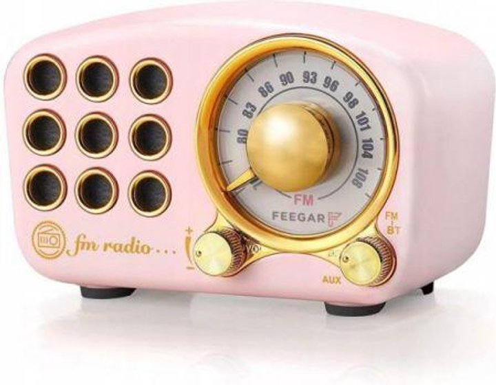 Радіоприймач Feegar Retro Pink - зображення 1