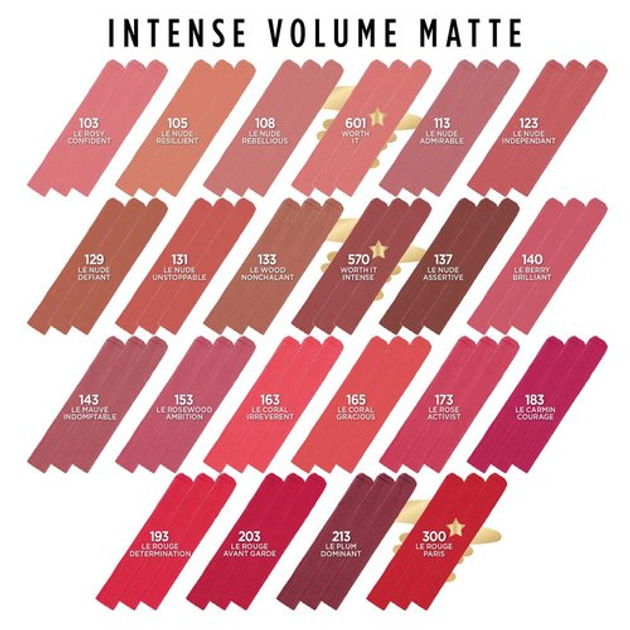 Szminka do ust L'Oreal Paris Color Riche Intense Volume matowa 601 Worth It 2 g (30147089) - obraz 5