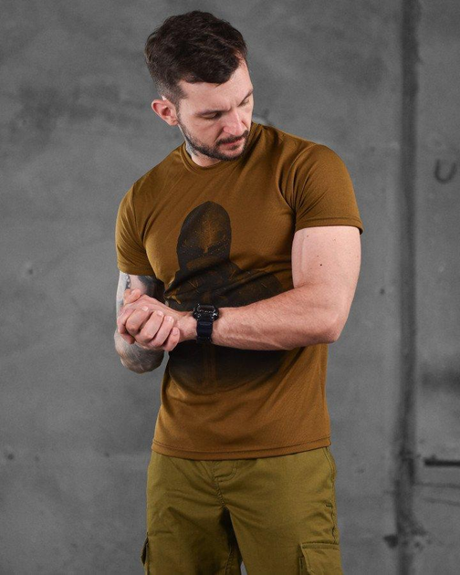 Армійська бавовняна футболка Лицар 3XL койот (87550) - зображення 2