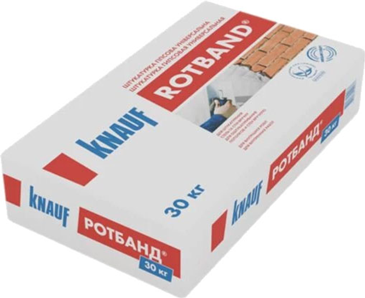 Набор для стен и потолка на 15 м2 Штукатурка гипсовая Knauf Rotband 5 ...