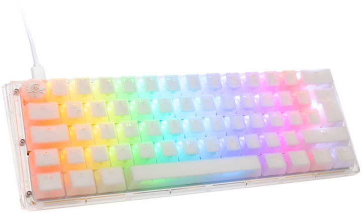 Klawiatura przewodowa Ducky One 3 Mini Aura Kailh Y Jellyfish White (DKON2161ST-FDEPDAWWWWK1) - obraz 2