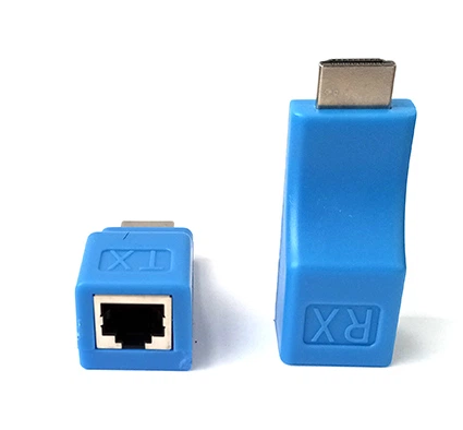 Удлинитель HDMI видео сигнала передатчик по UTP кабелю по одной витой паре преобразователь HDMI Extender rj45 по локальной сети CAT6/6A (HDTV Extender by Cat-6/6a) - Фото 2 Удлинитель HDMI видео сигнала передатчик по UTP кабелю по одной витой паре преобразователь HDMI Extender rj45 по локальной сети CAT6/6A (HDTV Extender by Cat-6/6a) - изображение 2