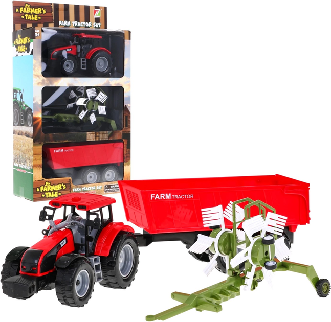 Traktor Ramiz Farm Tractor Set do przewracania siana z wywrotką (5903864950090) - obraz 2
