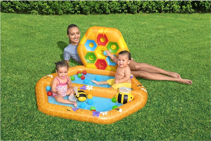 Nadmuchiwany basen dla dzieci Bestway Pszczoły z piłkami 127 x 119 x 61 cm (6941607352236) - obraz 7