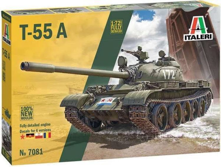 Model do składania Italeri T-55 A skala 1:72 (8001283070812) - obraz 1