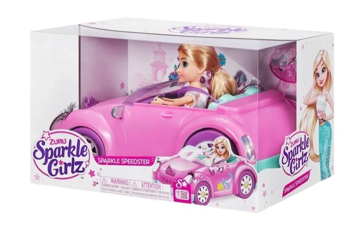 Лялька з аксесуарами Zuru Shiny Girls Pink Convertible (4894680005884) - зображення 3