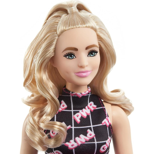 Lalka Barbie Curvy Blonde In Girl Power Outfit 29 cm (194735157532) - obraz 4