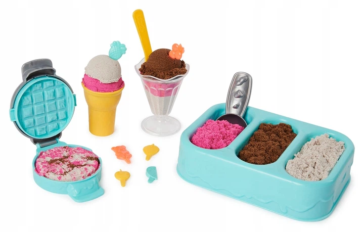 Piasek kinetyczny Kinetic Sand Lodowe specjały 454 g (0778988324486) - obraz 6