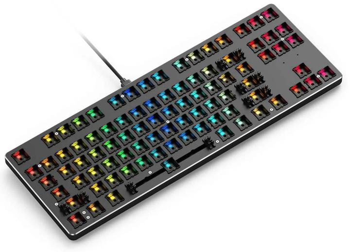 Klawiatura przewodowa Glorious GMMK TKL RGB barebone Czarna (WLONONWCRAA33) - obraz 2