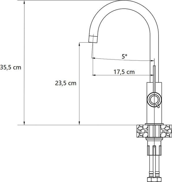 Кухонний змішувач Quadron Jodie Мідь (3623511_PVDC1) - зображення 2