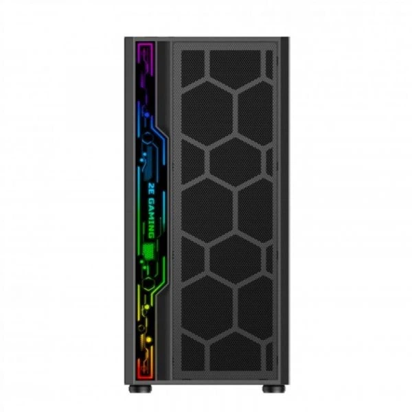 Корпус 2e Gaming spero (g2052), Black, без бп, Mid Tower, для atx/Micro atx/mini-ITX, 1x120 argb Fan, бічна панель із загартованого скла (2e-g2052) - зображення 3