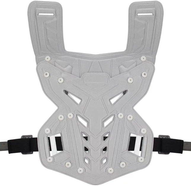 Білий Мотопанцир для захисту грудей та спини, Sulaite, Motorcycle body vest armor, White - зображення 4