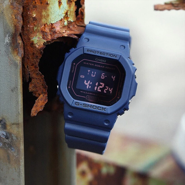 Противоударные часы мужские наручные Casio G-Shock DW-5600BBM-2ER с полимерным ремешком - Фото 6 Противоударные часы мужские наручные Casio G-Shock DW-5600BBM-2ER с полимерным ремешком - изображение 6