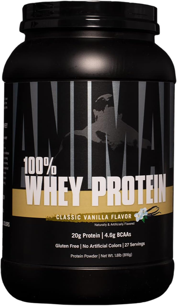 Протеин Universal Animal, 100% Whey Protein Powder 816 g (Classic ...