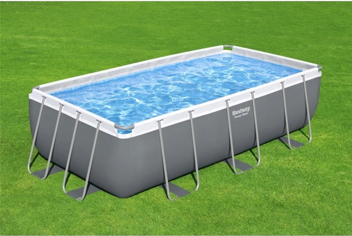 Basen stelażowy Bestway Power Steel 404 x 201 x 100 cm Ciemno-szary (6941607328187) - obraz 7