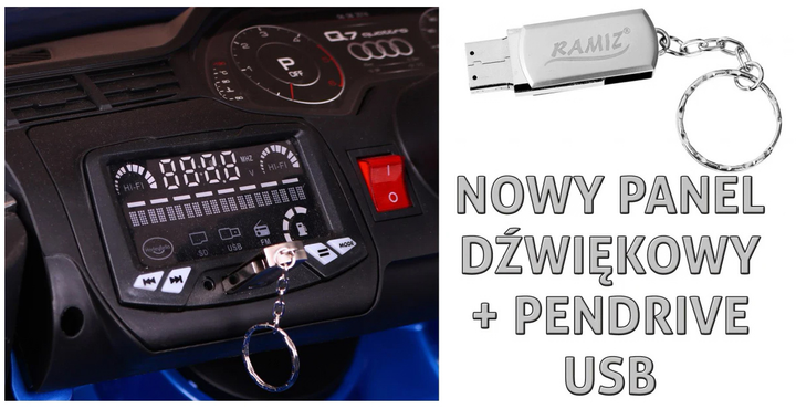 Samochód elektryczny dla dzieci Ramiz Audi Q7 Quattro S- Line Czerwony (5903864905366) - obraz 10