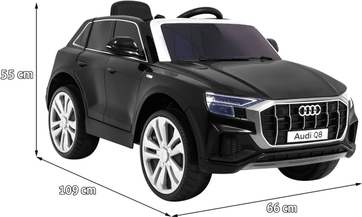 Електромобіль Ramiz Audi Q8 Lift Чорний (5903864906233) - зображення 2