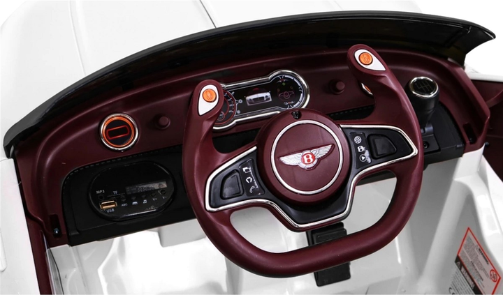 Samochód elektryczny dla dzieci Ramiz Bentley EXP 12 Biały (5903864906110) - obraz 8